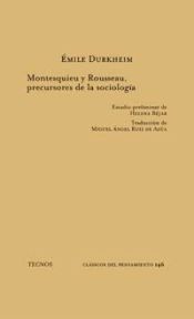Portada de Montesquieu y Rousseau, precursores de la sociología