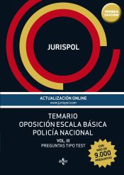 Portada de Policía Nacional. Escala básica. Volumen III: preguntas tipo test