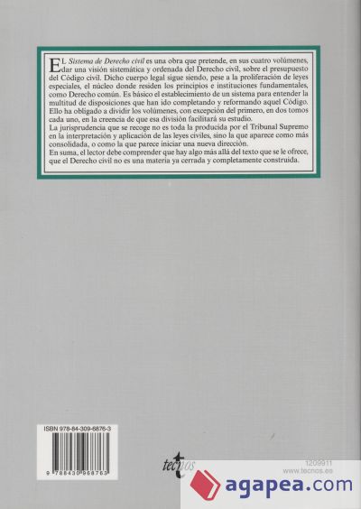 Sistema de Derecho Civil. Vol. I, Introducción, Derecho de la persona, Autonomía privada, Persona jurídica