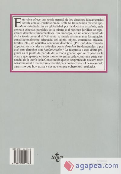 Teoría General de los Derechos Fundamentales en la Constitución Española de 1978