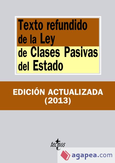 Texto refundido de la Ley de Clases Pasivas del Estado