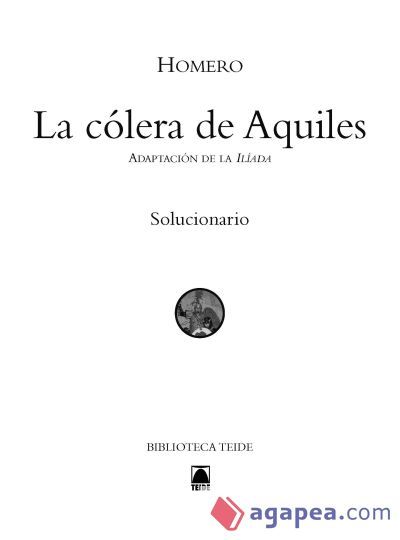 Solucionaio. La c&oacute;lera de Aquiles. Biblioteca Teide