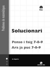 Portada de Solucionari. ""Ara ja puc"" i ""Penso i faig"" 7-8-9