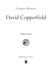 Portada de Solucionari. David Copperfield. Biblioteca Teide