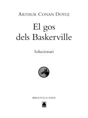 Portada de Solucionari. El gos dels Baskerville. Biblioteca Teide