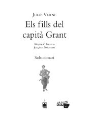 Portada de Solucionari. Els fills del capità Grant. Col·lecció Dual