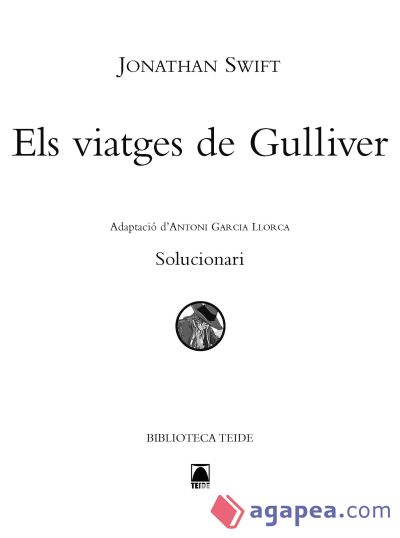 Solucionari. Els viatges de Gulliver. Biblioteca Teide