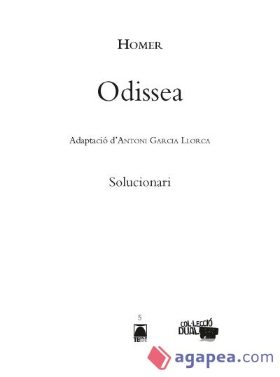 Solucionari. L'Odissea - Col·lecció Dual