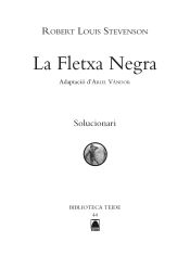 Portada de Solucionari. La fletxa negra. Biblioteca Teide