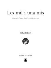 Portada de Solucionari. Les mil i una nits. Biblioteca Teide