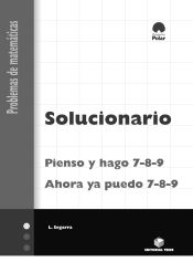 Portada de Solucionario. ""Ahora ya puedo"" - ""Pienso y hago"" 7-8-9