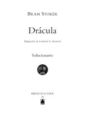 Portada de Solucionario. Drácula. Biblioteca Teide