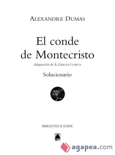 Solucionario. Dumas: El conde de Montecristo. Biblioteca Teide