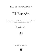 Portada de Solucionario. El buscón. Biblioteca Teide