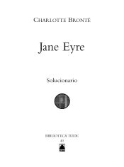 Portada de Solucionario. Jane Eyre. Biblioteca Teide