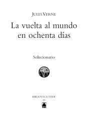 Portada de Solucionario. La vuelta al mundo en ochenta días. Biblioteca Teide