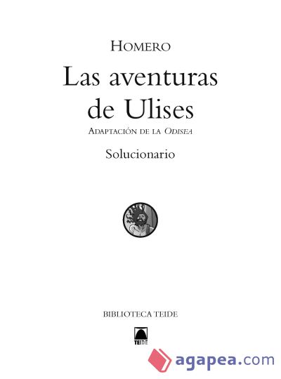 Solucionario. Las aventura de Ulises. Biblioteca Teide