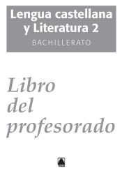 Portada de Solucionario. Lengua castellana 2. Bachillerato - ed. 2016