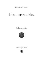 Portada de Solucionario. Los miserables. Biblioteca Teide