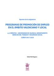 Portada de Apuntes de la Asignatura Programas de Promoción de Empleo en el Ámbito Valenciano y Local