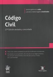 Portada de Código Civil 27ª Edición anotada y concordada