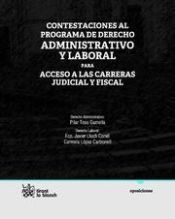 Portada de Contestaciones al Programa de Derecho Administrativo y Laboral para acceso a las carreras judicial y fiscal