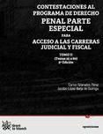 Portada de Contestaciones al Programa de Derecho Penal Parte Especial Para Acceso a las Carreras Judicial y Fiscal