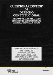 Portada de Cuestionarios Test de Derecho Constitucional