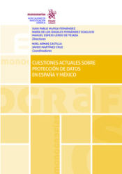 Portada de Cuestiones Actuales sobre Protección de Datos en España Y México