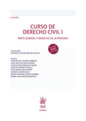 Portada de Curso de Derecho Civil I Parte General y Derecho de la Persona 9ª Edición