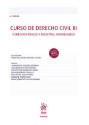 Portada de Curso de Derecho Civil III Derechos reales y registral inmobiliario 10ª Edición