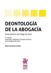 Portada de Deontología de la abogacía. 2ª Edición 2021