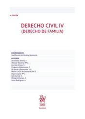 Portada de Derecho Civil IV (Derecho de Familia) 4ª Edición