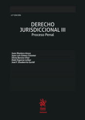 Portada de Derecho Jurisdiccional III Proceso Penal 27ª Edición 2019