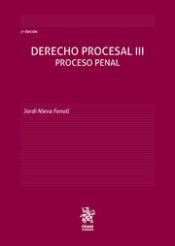 Portada de Derecho Procesal Iii Proceso Penal - 2ed