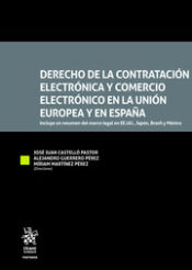 Portada de Derecho de la contratación electrónica y comercio electrónico en la unión europea y España
