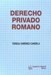 Portada de Derecho privado romano