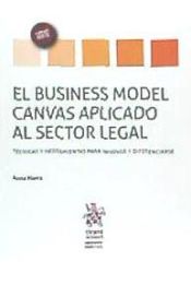 Portada de El Business Model Canvas Aplicado al Sector Legal