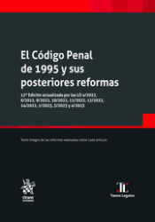 Portada de El Código Penal de 1995 y sus posteriores reformas 12ª Edición actualizada
