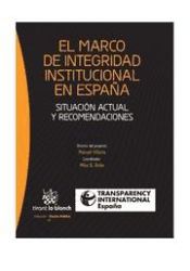 Portada de El marco de integridad institucional en España