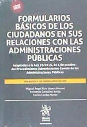 Portada de Formularios básicos de los ciudadanos en sus relaciones con las Administraciones Públicas