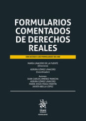 Portada de Formularios comentados de derechos reales