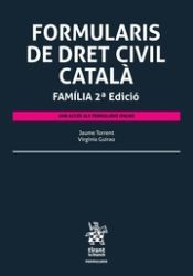 Portada de Formularis de Dret Civil Català Família 2ª Edició 2018