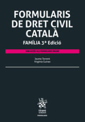 Portada de Formularis de Dret Civil Català Família 3ª Edició 2022