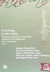 Portada de Fraseología Jurídica Latina