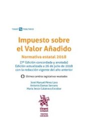 Portada de Impuesto Sobre el Valor Añadido Normativa Estatal 7ª Edición 2018