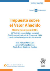 Portada de Impuesto sobre el Valor Añadido Normativa estatal 2021 9ª Edición