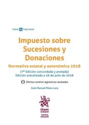Portada de Impuesto sobre sucesiones y donaciones 7ª Ed. 2018