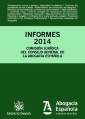 Portada de Informes 2014 Comisión Jurídica Consejo General de la Abogacía Española