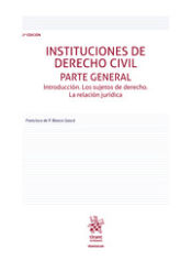 Portada de Instituciones De Derecho Civil Parte General Introducción - 2ed